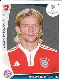 Anatoliy Tymoshchuk Bayern Munchen samolepka UEFA Champions League 2009/10 #12